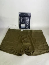 2xist Luxe Dream Low Rise Trunk Boxer Briefs Dark Olive Mens Size XL
