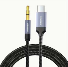 ✅ 1x Adaptateur Audio USB-C vers 3.5mm Mâle 50cm Casque Amplificateur iPhone ...