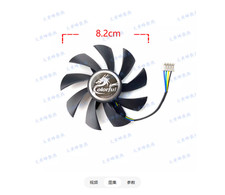 For COLORFUL GTX1650 1060 1050ti 1050 950 ITX Graphics Card Fan