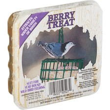 C S 11 Oz. Berry Treat Wild Bird Suet 100214302 Pack of 12 C S 100214302