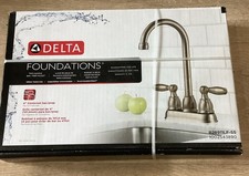 Delta Bar/Prep Faucet Stainless Steel Centerset Foundations B28911LF-SS