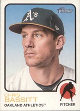2022 Topps Heritage #38 Chris Bassitt Oakland Athletics