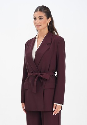 VICOLO Jacken Und Frauen Weste Bordeaux Jacke mit Gürtel Herbst Winter 2025/2
