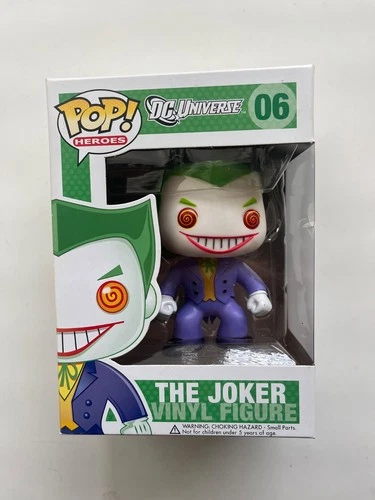 Funko Pop Heroes Vinyl Figure Vaulted DC Universe The Joker 06 Green Box