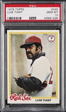 1978 TOPPS #345 LUIS TIANT PSA 10