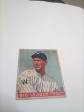 1933 Goudey Card #134 Sam Rice Washington Senators FREE SHIPPING