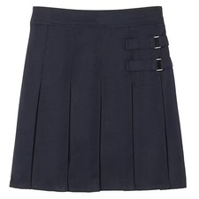 French Toast Girls Adjustable Waist Pleated-Front 2tab Skort Skirt Size 16 Navy