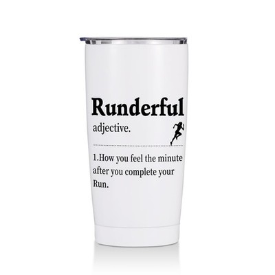 Running Gifts for Men 20 oz Tumbler, Runderful Stainless Steel Insulated Wate...