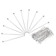 600Pcs Flat Head Pin for Jewelry Making 20mm Stainless Steel 22 Gauge Silver