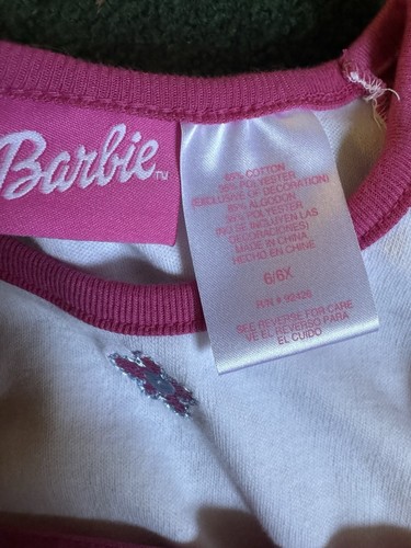 Vintage 2001 Barbie Pink Overalls New W/ Tags Kmart Tags Rare Size 6/6x - Picture 5 of 6