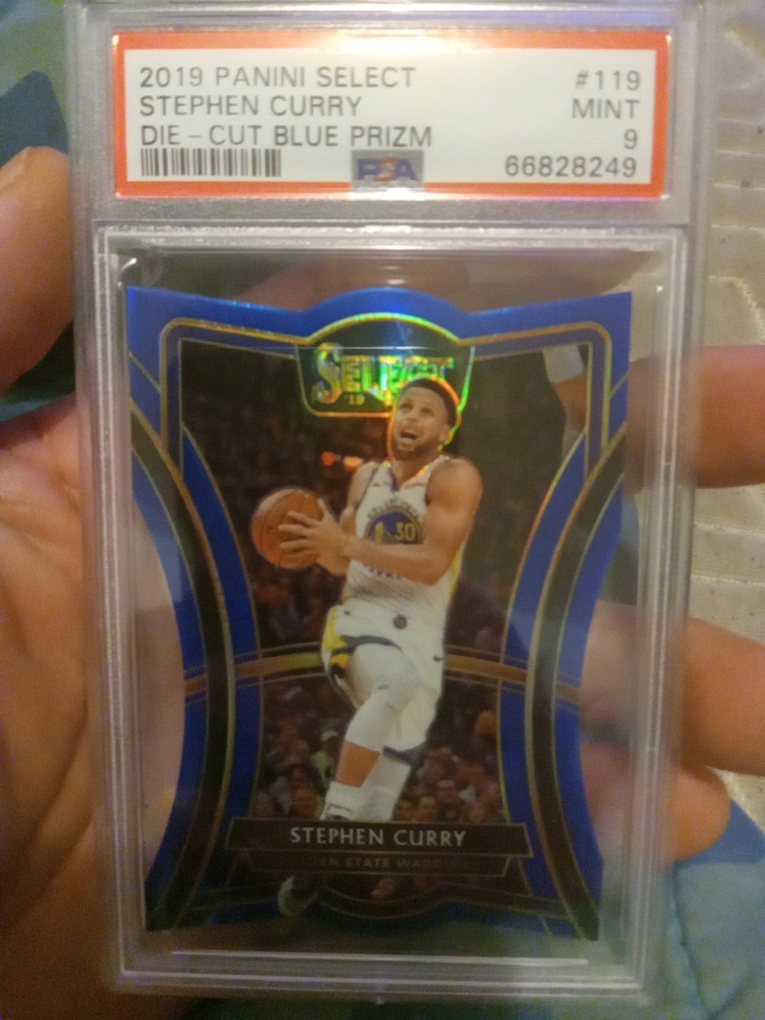 2019-20 Panini Select - Premier Level Stephen Curry #119 Blue Prizm /249