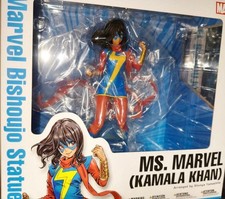 Marvel Ms. Marvel Kamala Khan Bishoujo Statue Blue Red Gold Lightning New