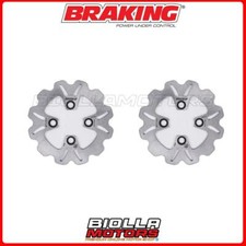 FRONT BRAKE DISC KIT BRAKING YAMAHA YFZ BANSHEE 350 2006 - [FIXED WAVE] 2x