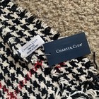 Scarf Women's Red, Black & Ivory Stripe Charter Club Woven Chenille Soft New Tag — photo 2
