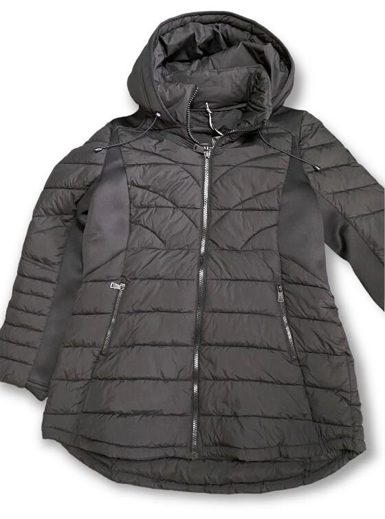 BERNARDO Packable EcoPlume™ Hooded Walker Coat Stretch XXLarge Thigh