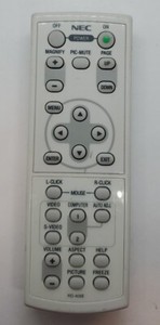NEC RD-409E Projector Remote Control VT676 VT575 VT37 VT47 VT670 VT470