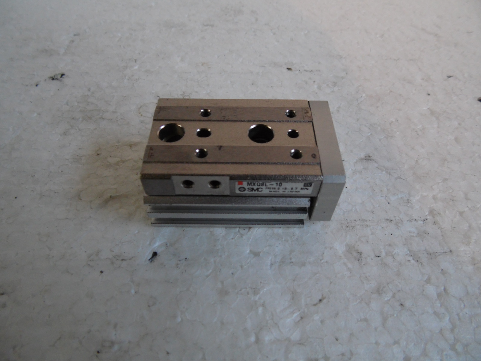 SMC MXQ 8L-10 Pneumatic Compact Slide, Used Very Good