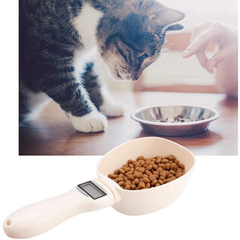 Pet Food Measuring Scoop Dog Food Measuring Cup,Digital Scale Spoon4509