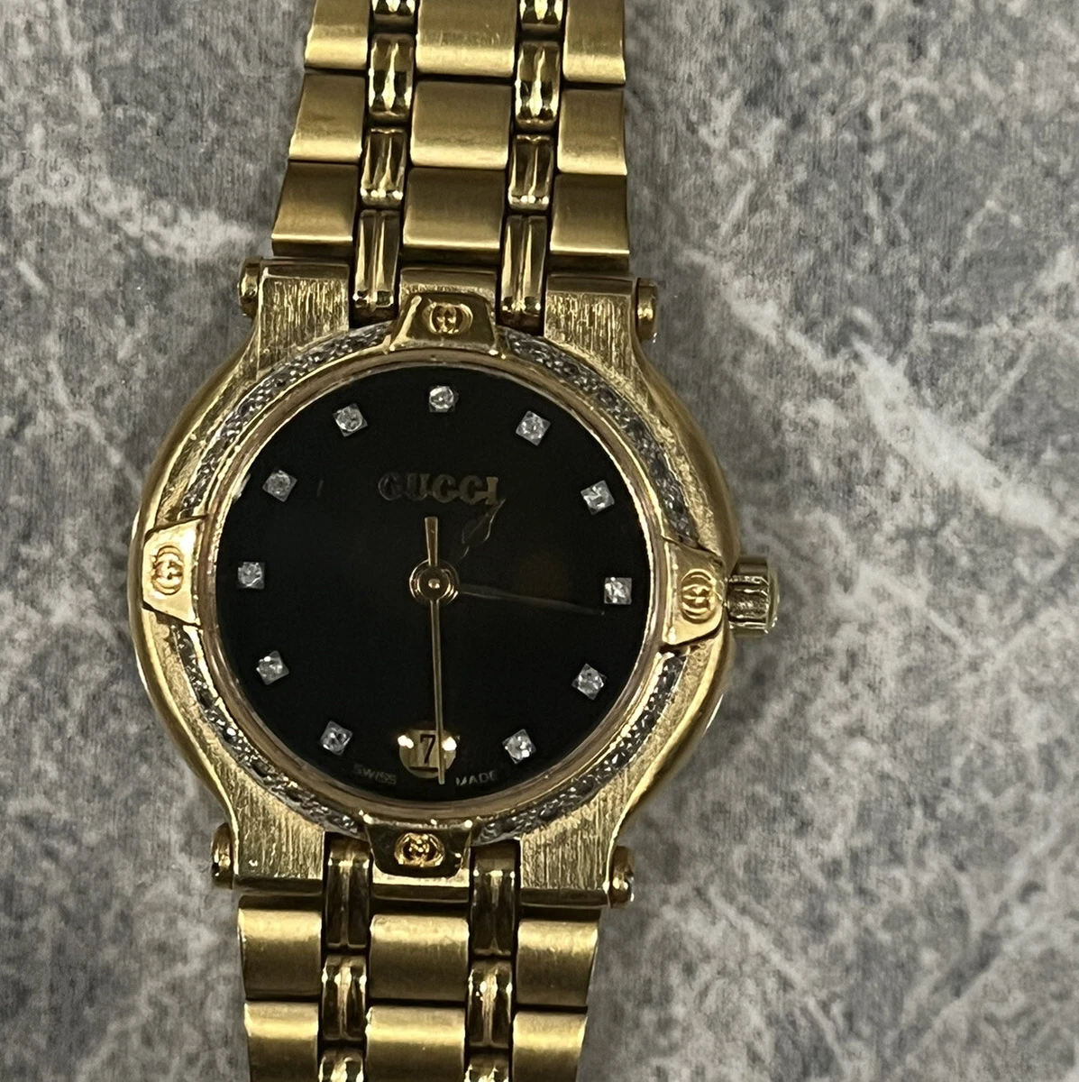 Gucci diamond bezel outlet