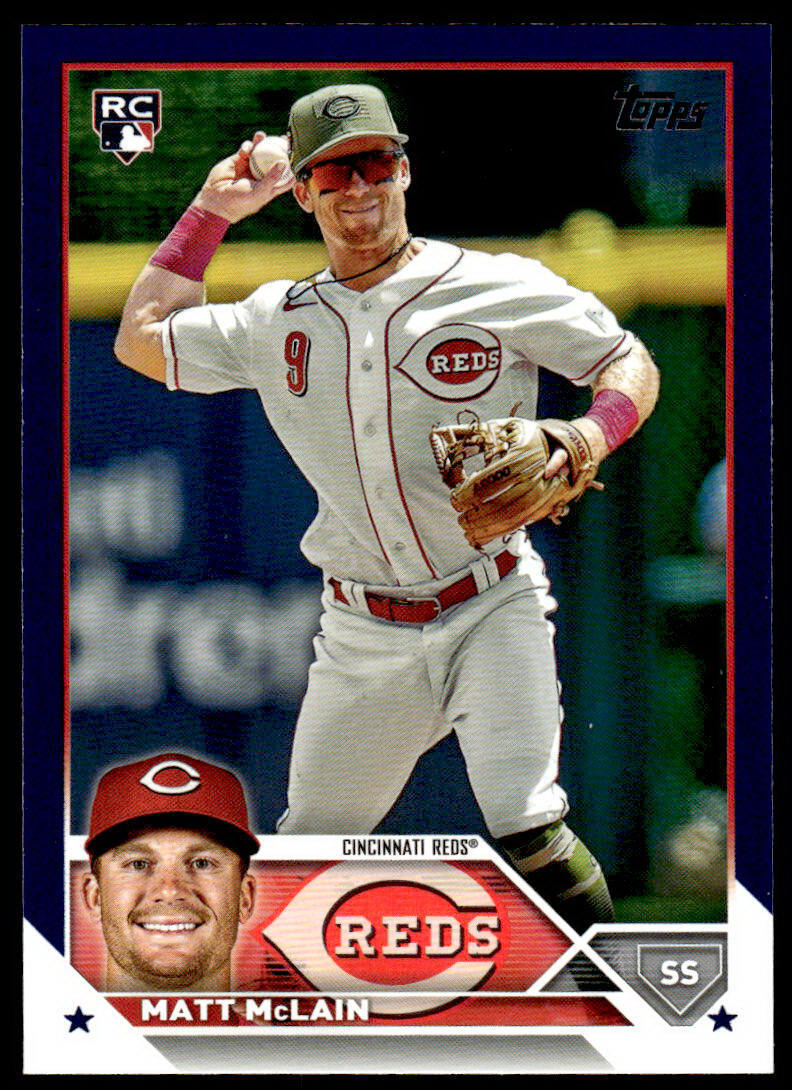 2023 Topps Update Matt McLain #US199 Royal Blue Cincinnati Reds