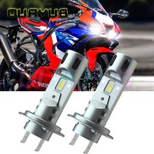For Honda CBR1000RR CBR600RR 2003-2016 - 2pcs H7 LED Headlight Bulbs 6000K White