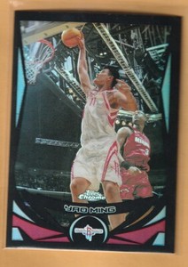 Yao Ming 2004-05 topps chrome black refractor 096/500