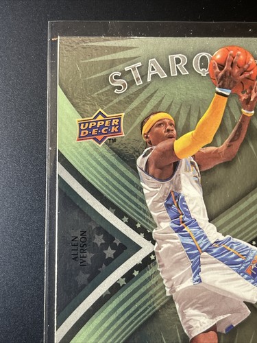 Allen Iverson 2008-09 Upper Deck First Edition Starquest Green Foil #SQ-16 NM/MT - Picture 2 of 6
