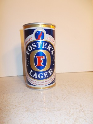 Foster's Lager Australian Beer Lift Tab 25 oz Empty