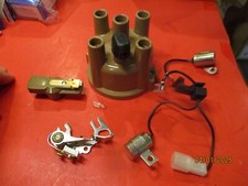 FORD COURIER  1.8L 1974-1978  BRASS-DISTRIBUTOR CAP & ROTOR-POINT-CONDENSER