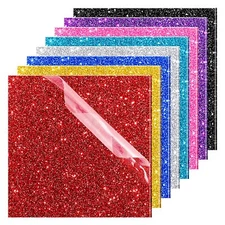Glitter Acrylic Sheets 1/8" Thick 8x8in Color Acrylic Sheets for Laser Cuttin...