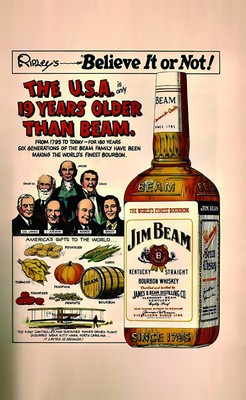 JIM BEAM Banner Bourbon Whisky Bar Flagge Poster Mancave Flagge Wandbehang D5