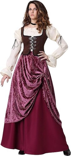 Halloween Kostüme lustige Kostüme Damen Taverne Wench Kostüm, Medium - Bild 1 von 4