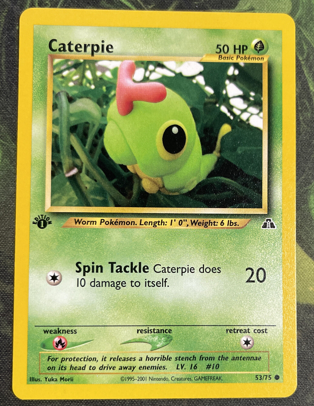 1st Edition Caterpie 53/75 - Neo Discovery - Near Mint