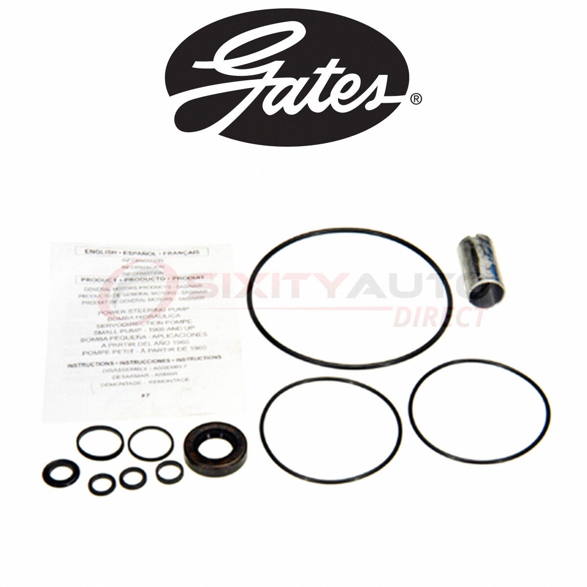 Gates Power Steering Pump Rebuild Kit for 19641970 Fargo A100 Van 3.7L