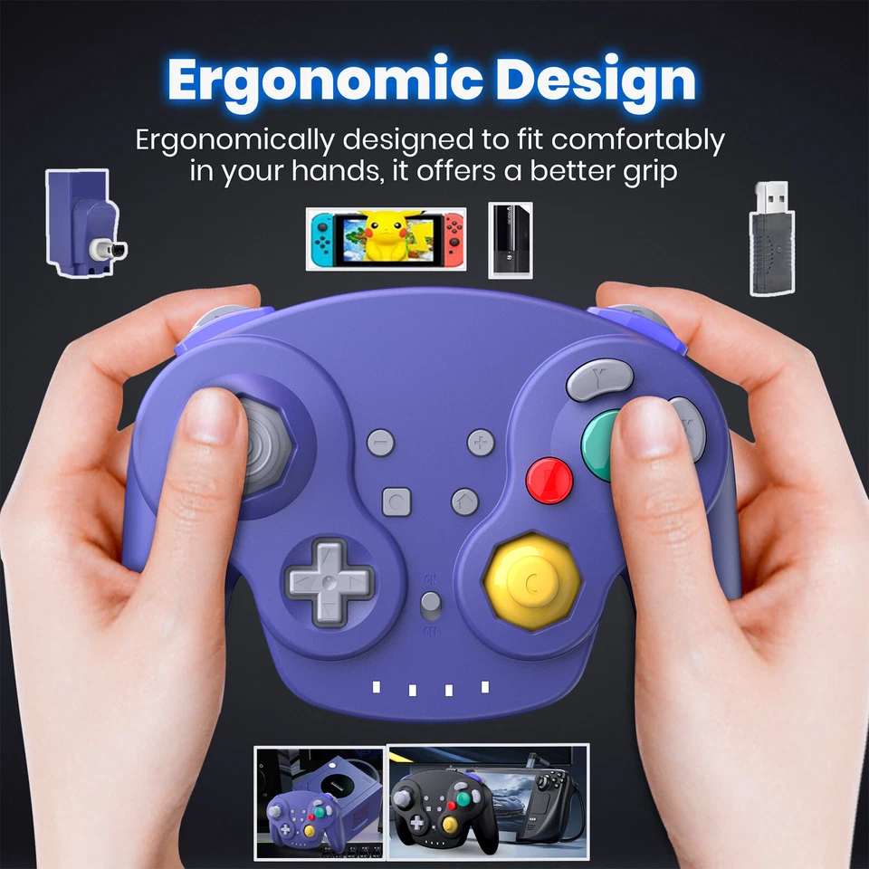 2.4G Wireless Gamecube Switch Controller for Switch Switch 2 NGC Wii PC MAC - Image 2 of 4