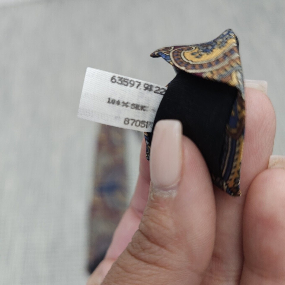 Warren Scott Neck Tie 100 Silk Paisley Made in USA Wedding Church