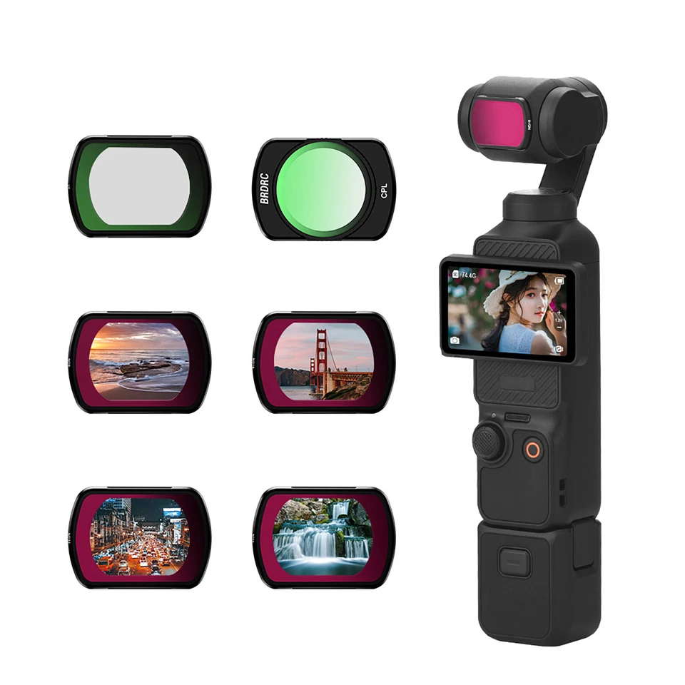 For DJI Osmo Pocket 3 Camera Lens Filters UV/CPL/ND8 PL/16 PL/32 PL/64 PL Filter - Image 2 of 4