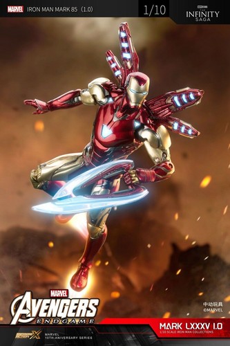 ZD Iron Man Ironman MK1-Mk7 MK42 MK45 MK85 War Machine Figur Sammlung Neu Box - Bild 95 von 98