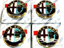 4x Original Alfa Romeo Mito 50mm Felgendeckel Nabendeckel Nabenkappen 60652886