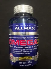 AllMax Nutrition OMEGA 3 FISH OIL 180 Softgels