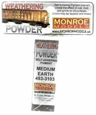 Monroe Models  Colored Weathering Powder  Medium Earth  3103