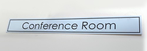 NAME ROOM DOOR SIGN PLAQUE ENGRAVED DOCTORS SURGERY OFFICE METAL ADD METAL SLOT - Picture 14 of 34