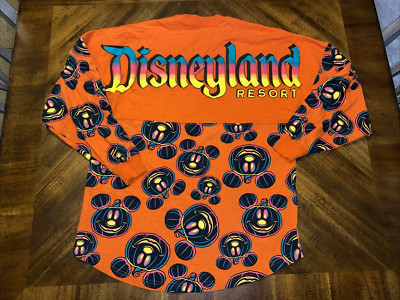 Disney Land Resort Halloween Mickey Mouse Pumpkin Spirit Jersey Size Small