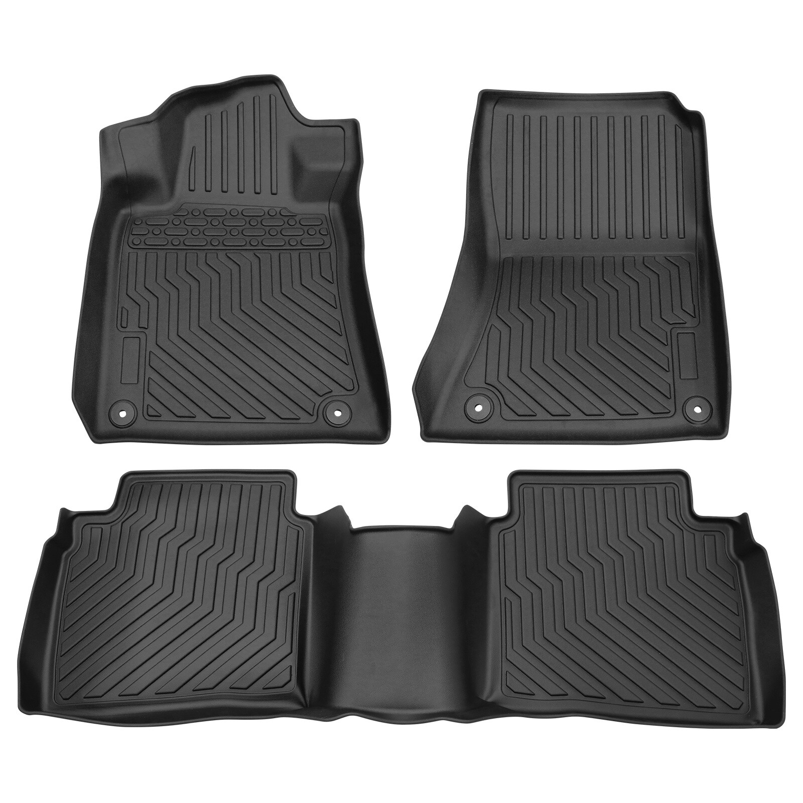 3D TPE Rubber All-weather 2 Row Floor Mats Liner Set for 2019-2024 Nissan Altima