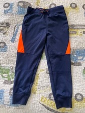 Boys Navy/Orange Jumping Beans Joggers Size 4 Very Nice 