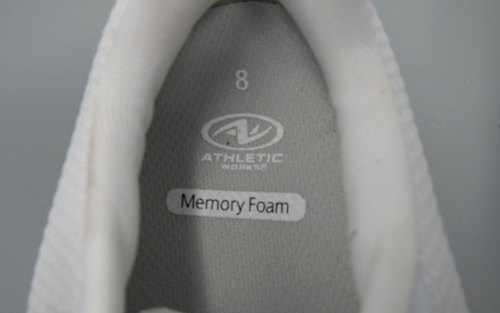 ATHLETIC WORKS Correr/Entrenamiento.. Para Mujer Talla 8.. Tenis Malla Blanco Claro - Imagen 5 de 7