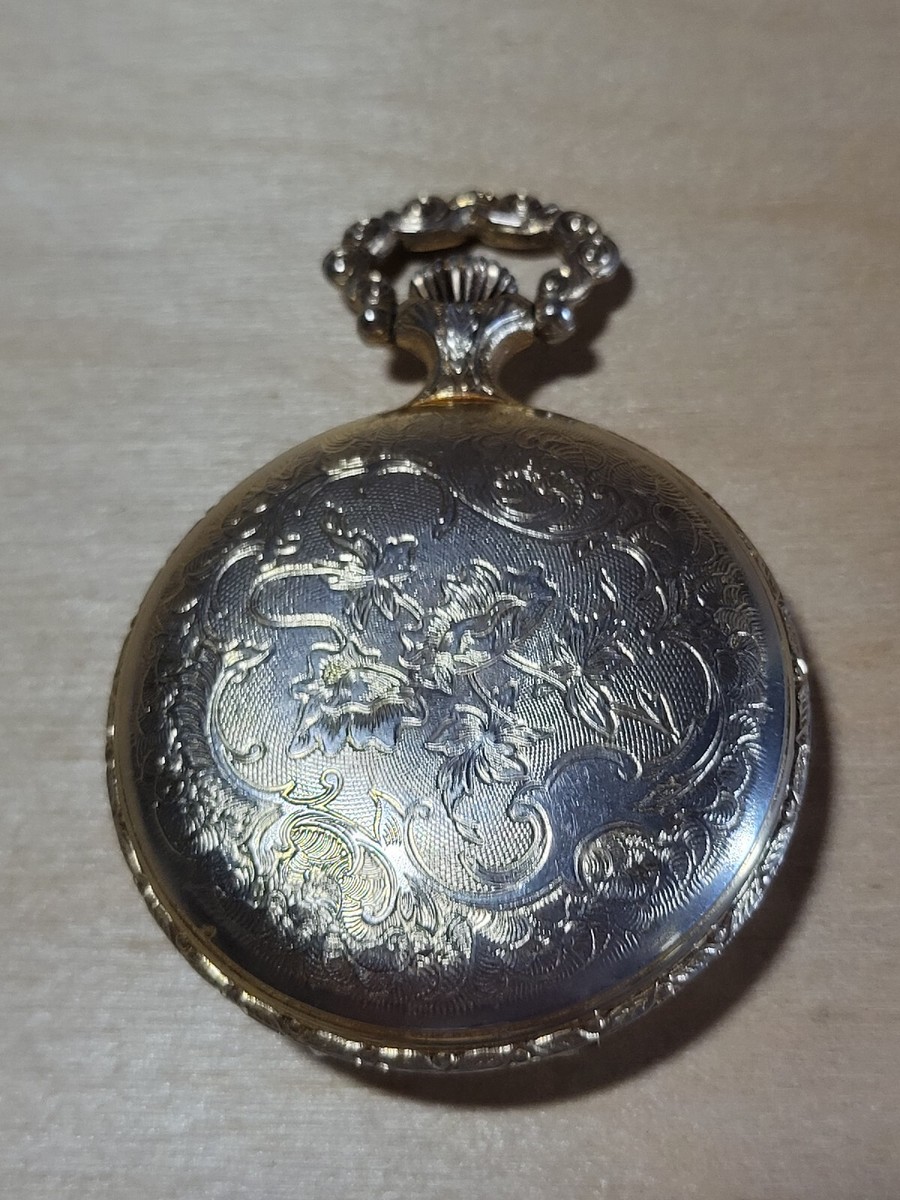 Andre Rivalle Pocket Watch 17 Jewels Shock Bird & Dog & Duck Gold