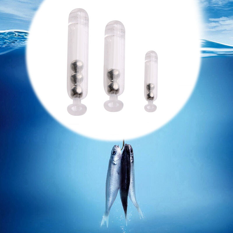 10pcs Worm Jig Fishing Lure Baits Rattles Insert Tube Rattles Shake