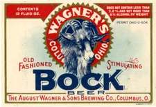 Wagners Bock Beer Label  Refrigerator / Tool Box Magnet Man Cave 