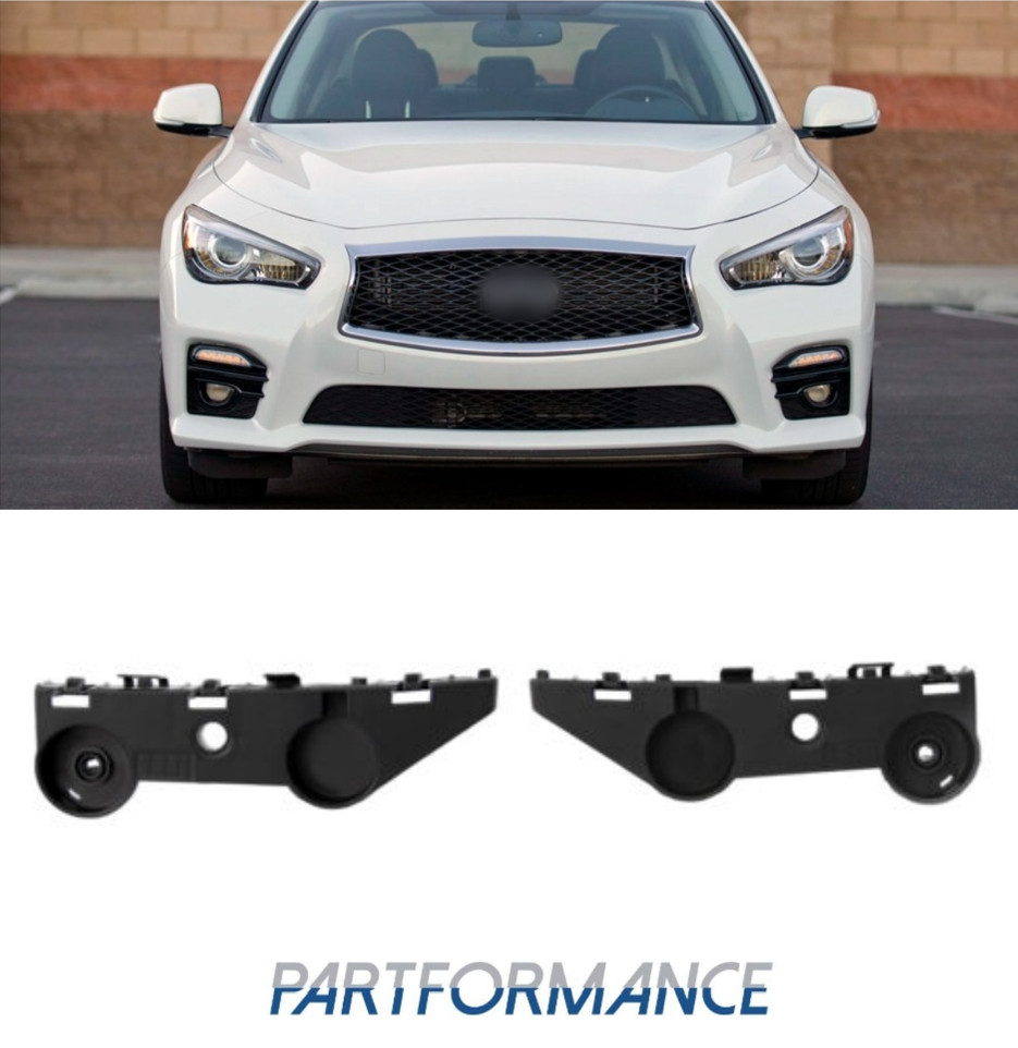 Bumper Bracket Set Infiniti Q50 Front Bumper Retainer Bracket Set - Foto 2